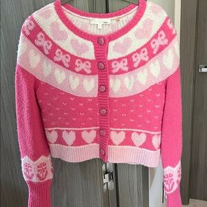 $425 Dimples Crop Cardigan LoveShackFancy M